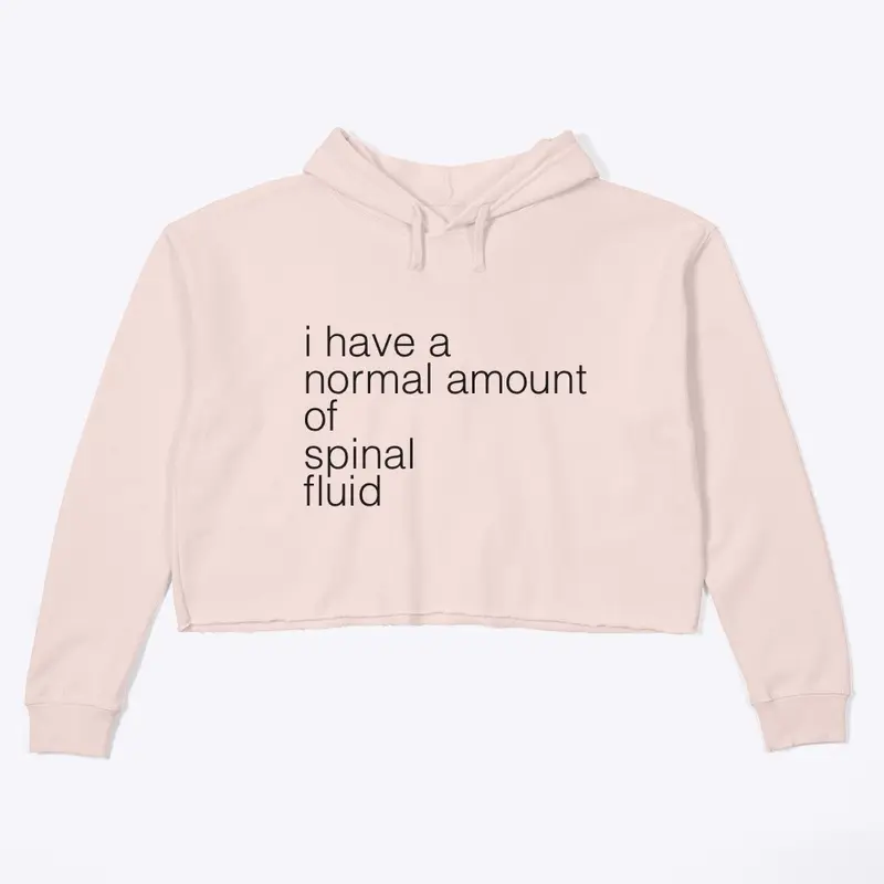 normal csf crop hoodie